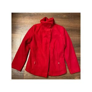 EUC red Kenzie jacket pea coat sz: S